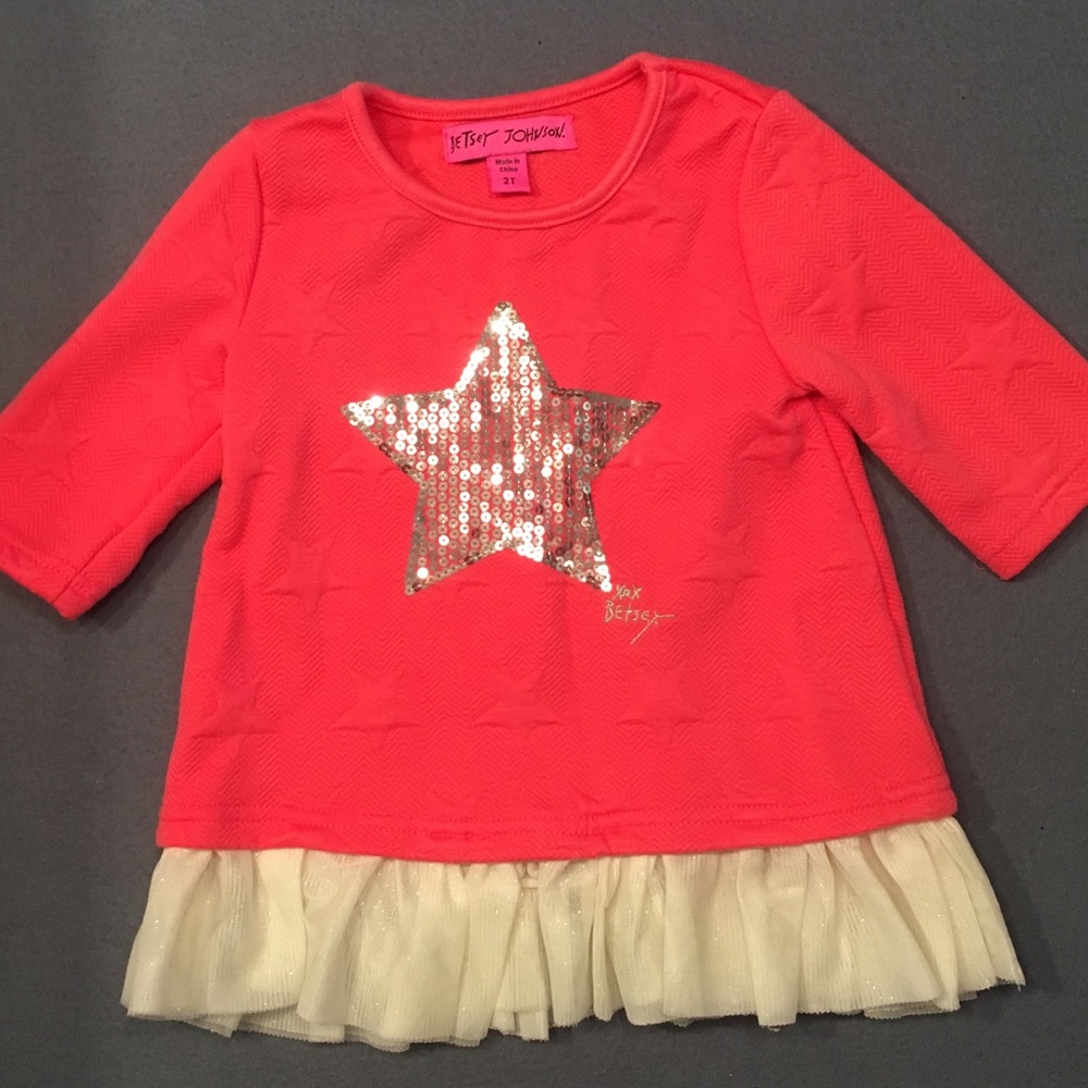 Betsey Johnson star shirt toddler girl